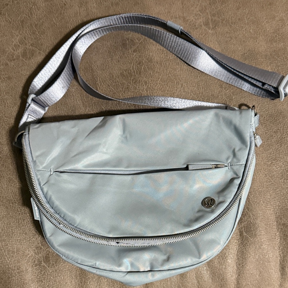 lululemon athletica Light Gray Crossbody Bag